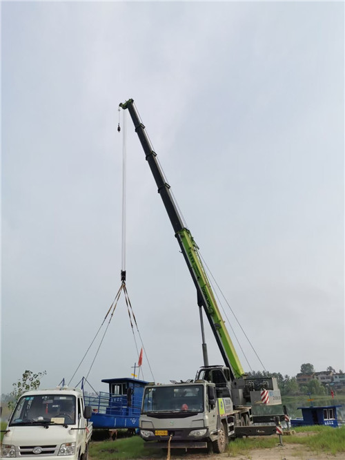 交城县桥梁建设吊装案例